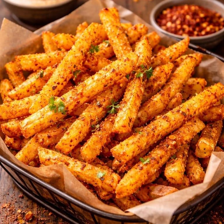 Delicious seasoned fries